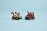 LEGO City 60458 - Pack de bolides de course : camion de pizza contre camion de pompiers