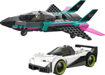 LEGO City 60489 - Le jet contre la voiture