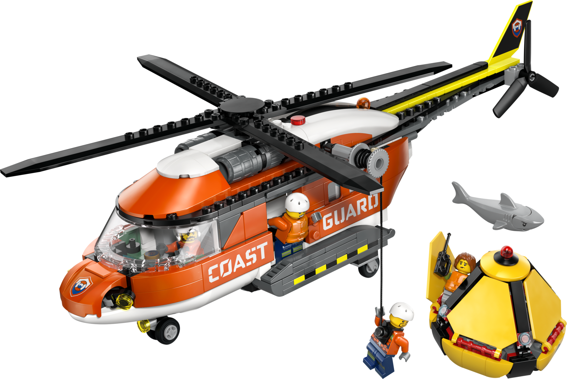 LEGO City 60503 - L'hélicoptère des garde-côtes