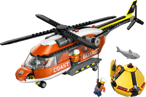 LEGO City 60503 - L'hélicoptère des garde-côtes