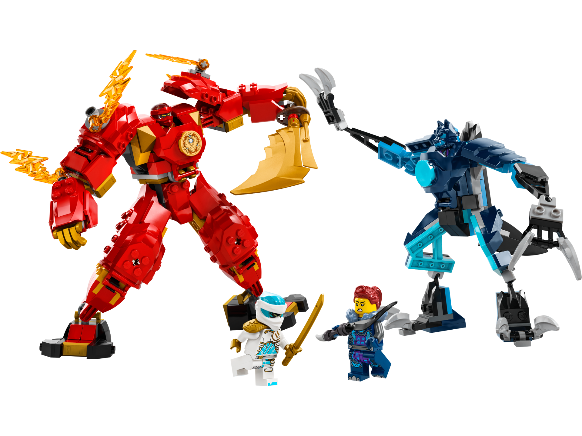 LEGO NINJAGO 71808 - Le robot élémentaire du feu de Kai