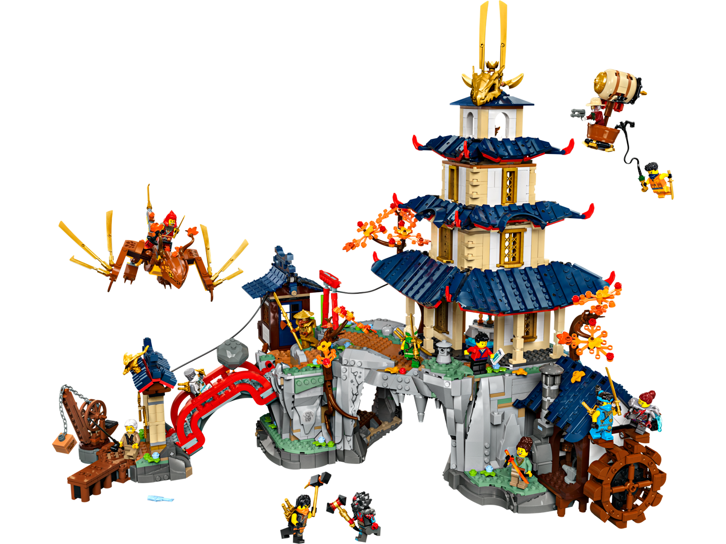 LEGO NINJAGO 71814 - La ville au temple du tournoi