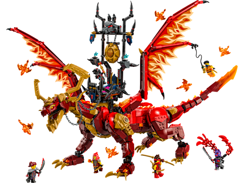 LEGO NINJAGO 71822 - Le dragon source du mouvement