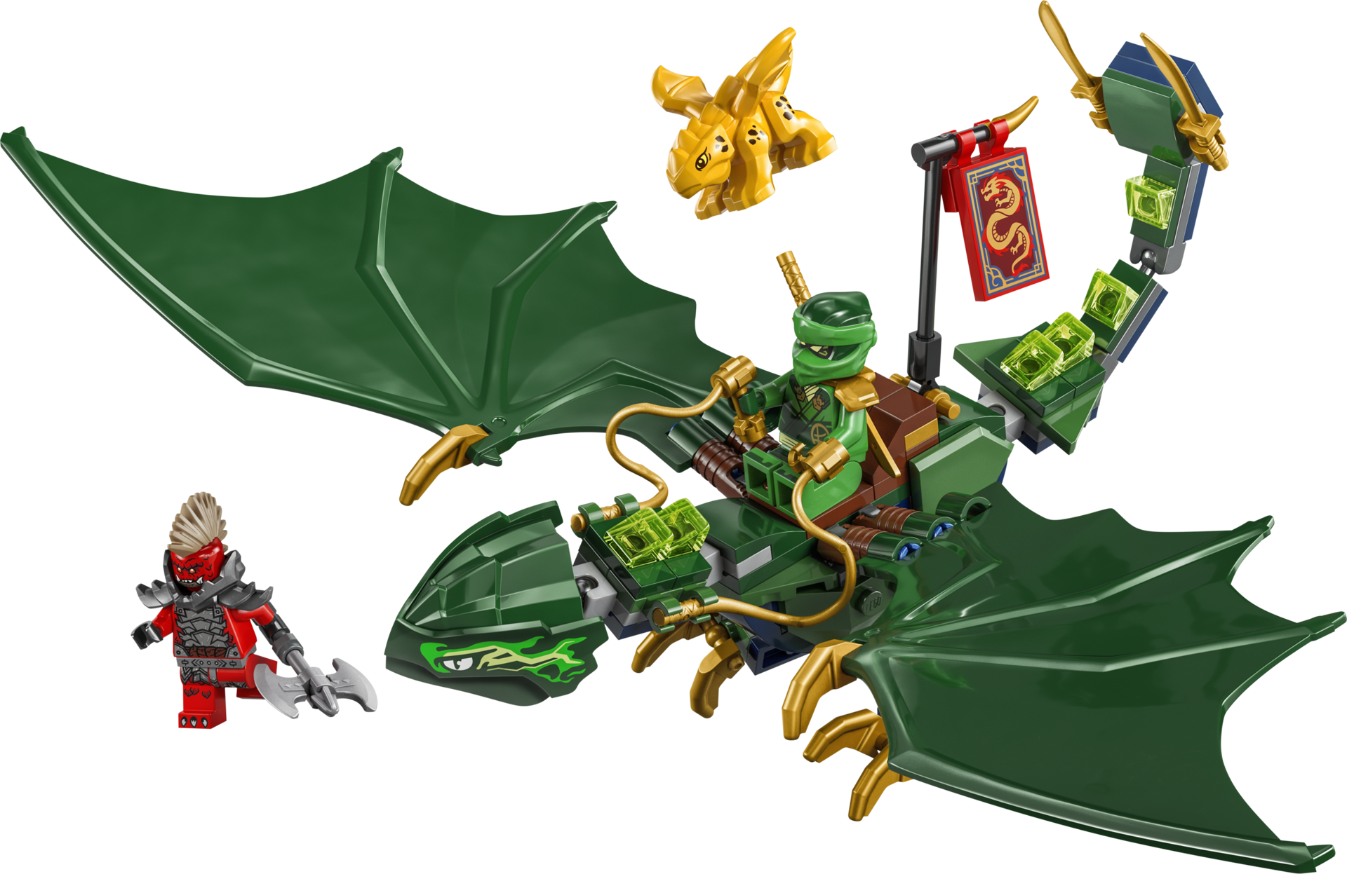 LEGO NINJAGO 71829 - Le dragon vert de la forêt de Lloyd