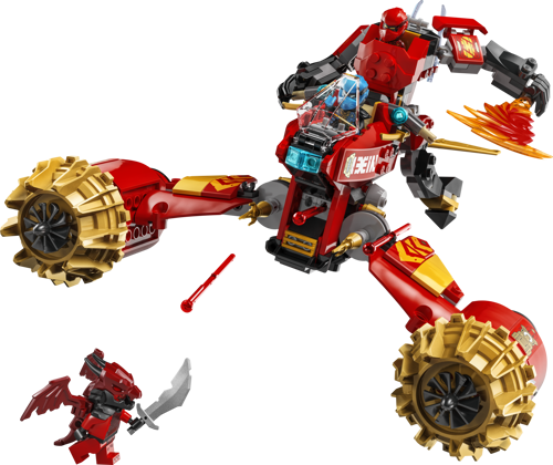 LEGO NINJAGO 71830 - La moto tempête du robot de Kai