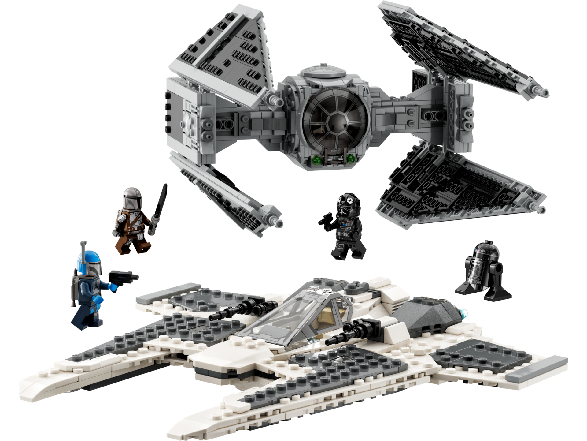 LEGO Star Wars 75348 - Le chasseur Fang Mandalorien contre le TIE Interceptor™