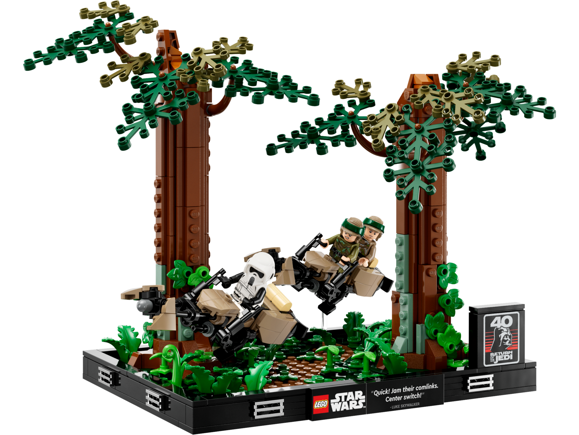 LEGO Star Wars 75353 - Diorama de la course-poursuite en speeder sur Endor™