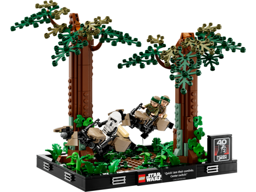 LEGO Star Wars 75353 - Diorama de la course-poursuite en speeder sur Endor™