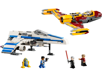 LEGO Star Wars 75364 - L’E-wing de la Nouvelle République contre le chasseur de Shin Hati