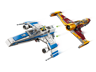 L’E-wing de la Nouvelle République contre le chasseur de Shin Hati