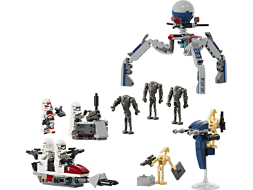 LEGO Star Wars 75372 - Pack de combat des Clone Troopers™ et Droïdes de combat