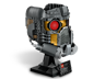 Vue de profil du casque LEGO Star-Lord 76251 montrant les détails latéraux et la plaque nominative
