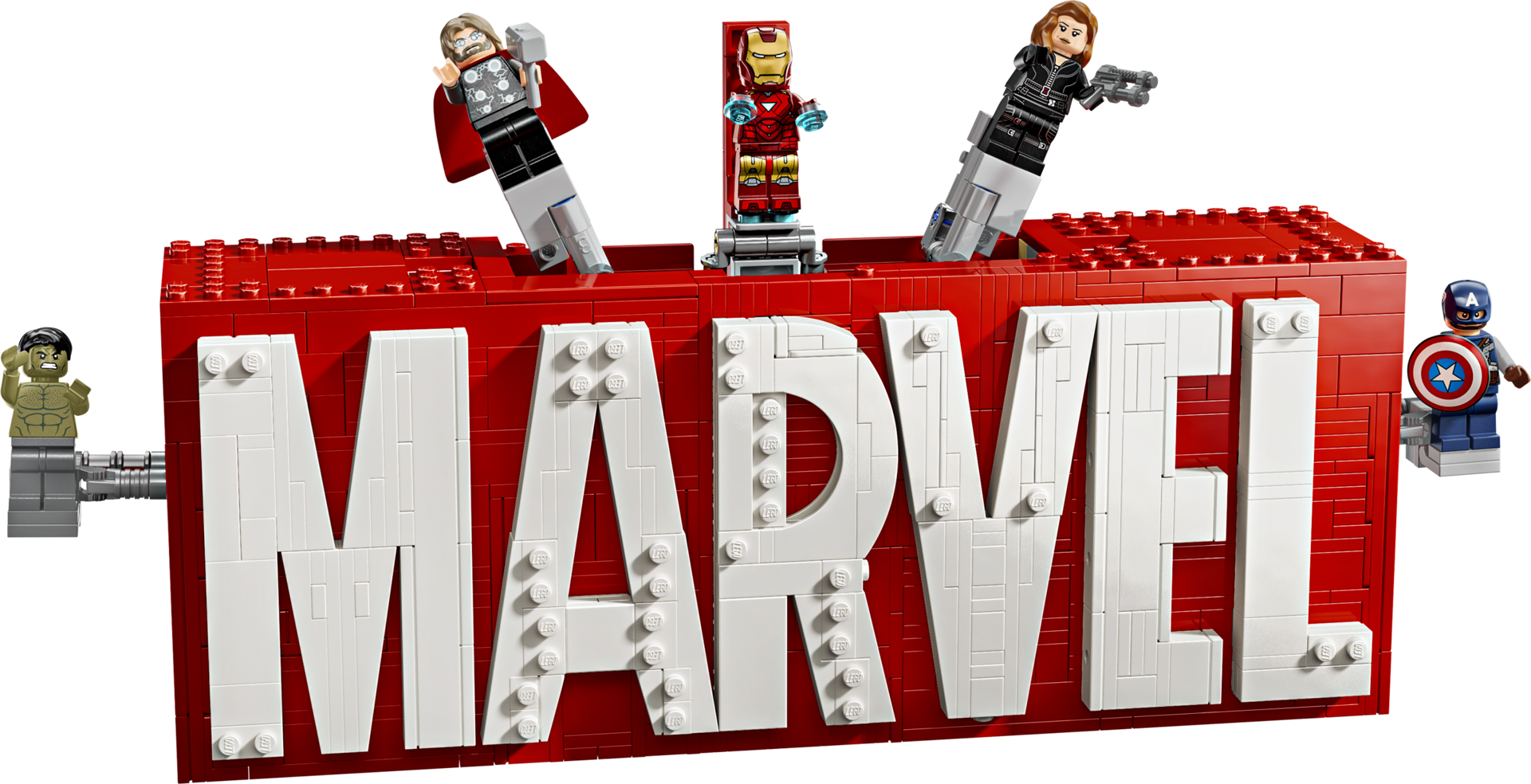 LEGO Marvel 76313 - Logo MARVEL et ses super-héros