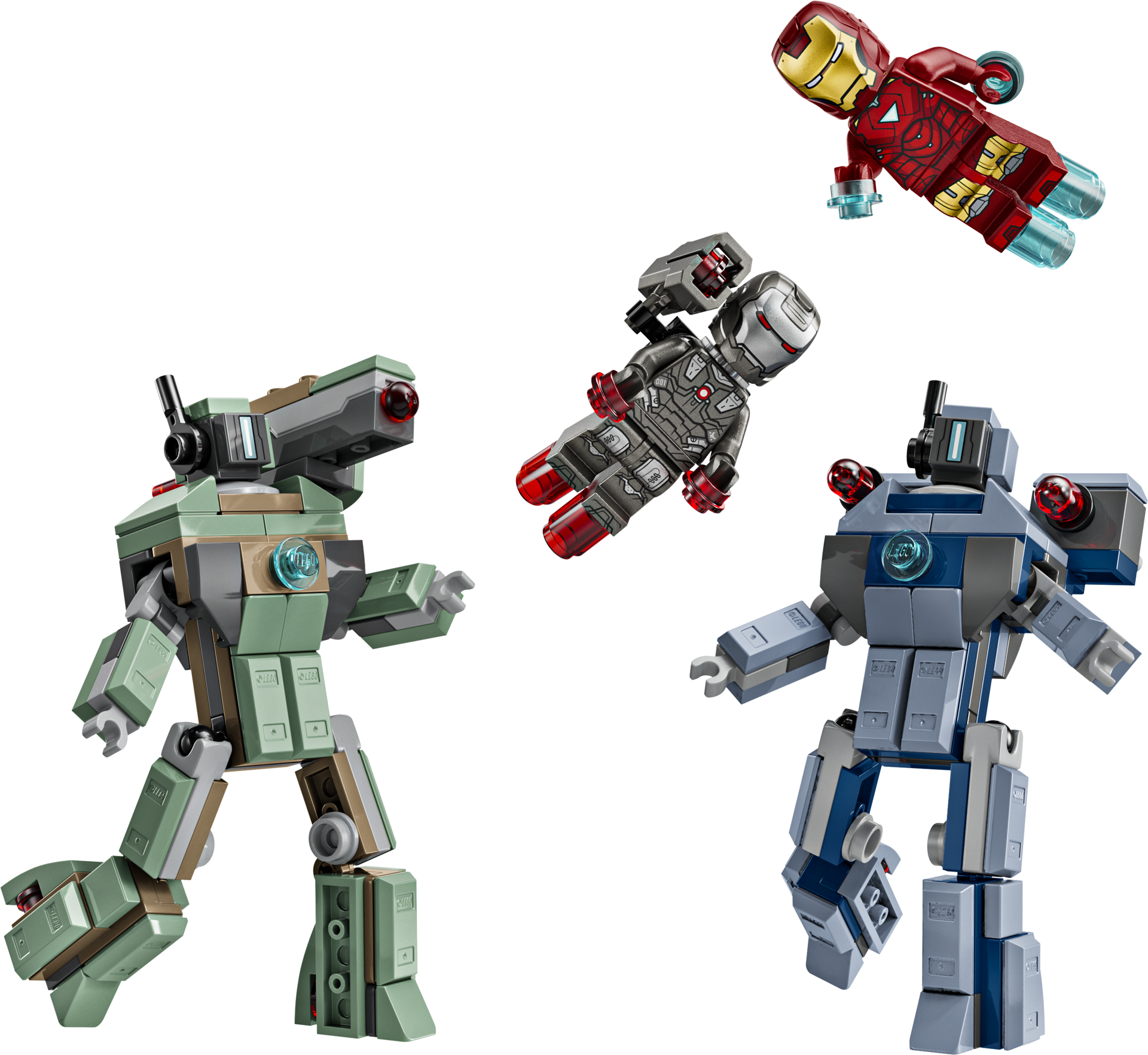 LEGO Marvel 76320 - Iron Man et War Machine contre les drones de Hammer