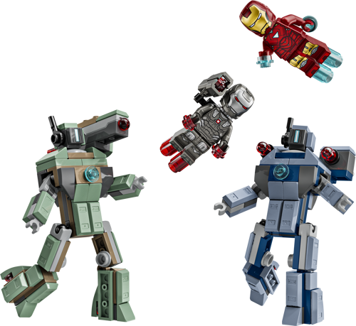 LEGO Marvel 76320 - Iron Man et War Machine contre les drones de Hammer