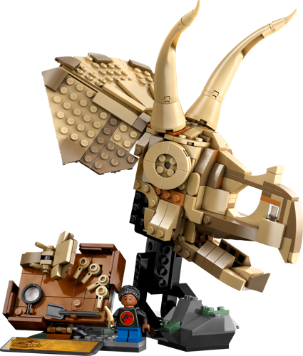 LEGO Jurassic World 76969 - Les fossiles de dinosaures : le crâne du tricératops