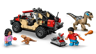LEGO Jurassic World 76972 - Le vélociraptor et l’évasion en 4x4