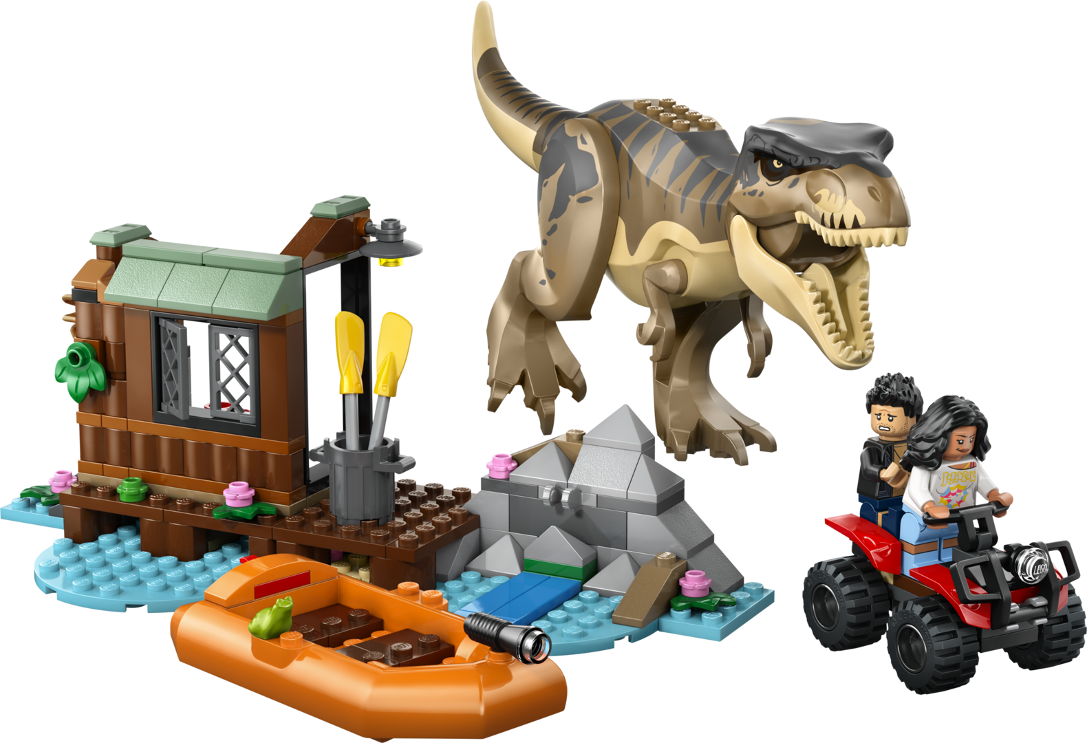 LEGO Jurassic World 76975 - Le T. rex et l’évasion sur la rivière