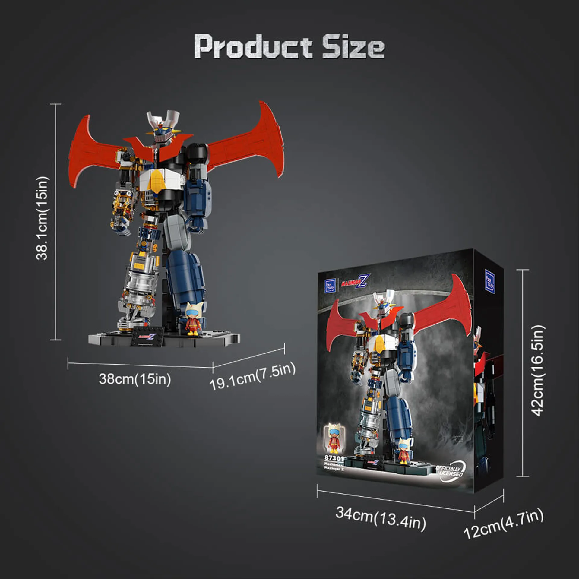 Pantasy Mazinger Z 87301 - Set de construction Mechanical 38 cm