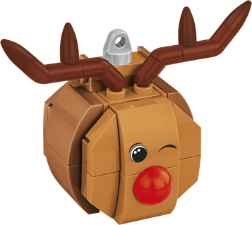 COBI 20014 - Christmas tree decorations - Red-nosed reindeer