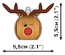 COBI 20014 - Christmas tree decorations - Red-nosed reindeer