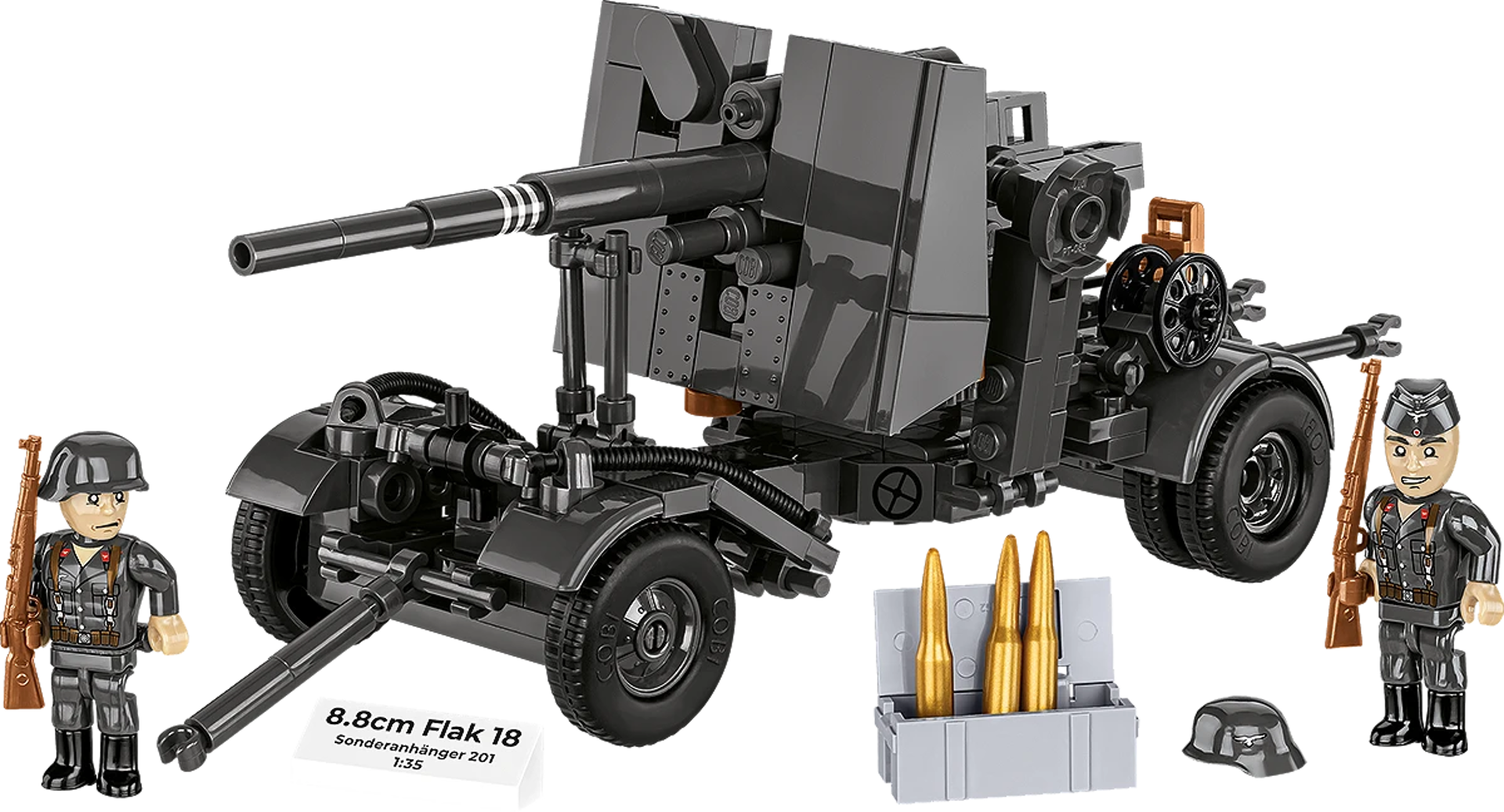 COBI 3140 - 8.8 cm Flak 18 with Carriage
