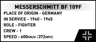 Cobi COBI-5873 - Messerschmitt Bf-109F