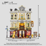 Dimensions du set Lumibricks F9033 : 26,7 x 26,4 cm de base et 39 cm de hauteur, 2847 pièces et 4 minifigurines