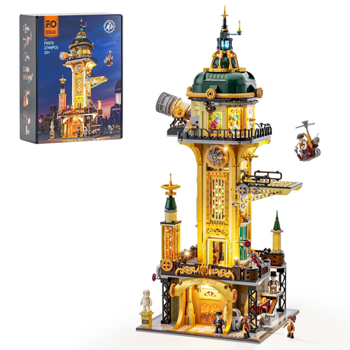 Lumibricks F9070 - Steampunk Watch Tower - Image 1