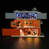 Intérieur ouvert de la Brick Art Gallery sur trois niveaux avec éclairage LED, salles d'exposition et tableaux miniatures