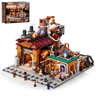 Set Lumibricks L9101 Ore Factory steampunk 3138 pièces avec boîte, vue en perspective montrant l'usine complète avec éclairage LED et 8 minifigurines