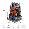 Dimensions du set L9116 Boxing Club : 16 pouces de haut, 10x10 pouces, 3036 pièces et 6 minifigurines